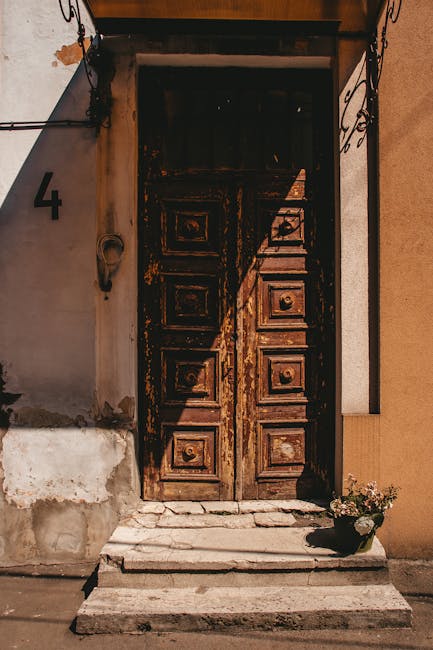 Antique door representing discovery of financial wisdom